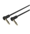 Pedalboard Patch Cable | Adam Hall® angled Jack TS | 0.3 m