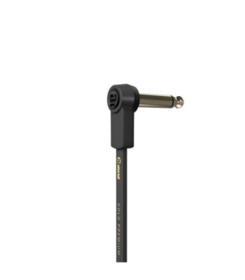 Pedalboard Patch Cable | Adam Hall® angled Jack TS | 0.1 m