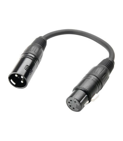 Adapter DMX Cable | Adam Hall® XLR 5-pole Female x XLR 3-pole Male | 0.2 m