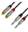 Twin Cable | Rean® 2 Jack TS x 2 RCA | 1.5 m