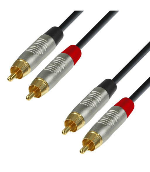 Twin Cable | Rean® 2 RCA x 2 RCA | 0.6 m