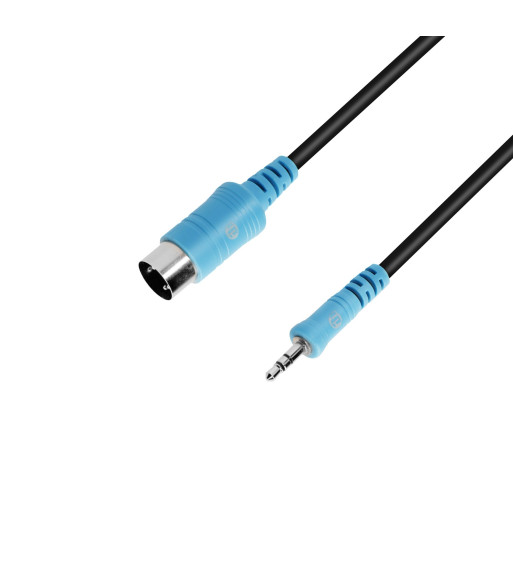 TRS MIDI Cable | Adam Hall® Minijack x MIDI 5-pole | 1.5 m