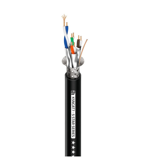 Network Cable Cat.7a (S/FTP) with PUR jacket | Made in EU - 100 meter