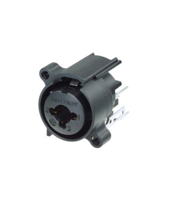 Neutrik 3-pole XLR panel jack combined with 6.35 mm jack socket