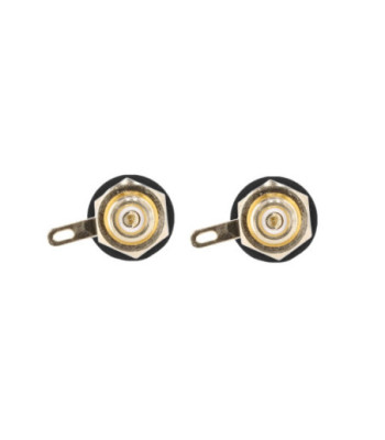 RCA socket female gold-plated with black code ring