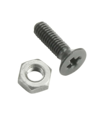 Bag of 100 Phillips-Head Screw M3 x 10 black with Nut for XLR Sockets