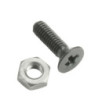 Bag of 100 Phillips-Head Screw M3 x 10 black with Nut for XLR Sockets