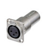 Neutrik Adapter D-type XLR 3-pole female to XLR 3-pole male Neutrik®