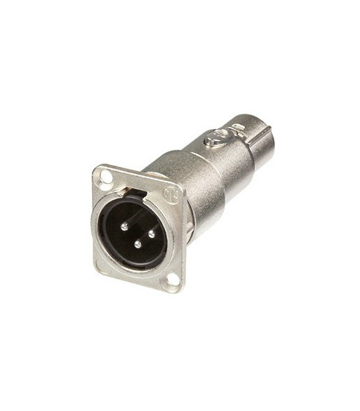 Neutrik Adapter D-type XLR 3-pole male to XLR 3-pole female Neutrik®