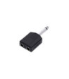 Y-adapter 2 x 6.3 mm jack TS female to 6.3 mm jack TS male