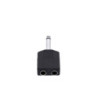 Y-adapter 2 x 6.3 mm jack TS female to 6.3 mm jack TS male
