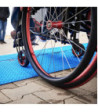 Defender Midi 5 2D blue ramp - modular system for wheelchair accessible transition