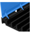 Defender Midi 5 2D module system for wheelchair ramp and wheelchair accessible transition - middle part blue lid