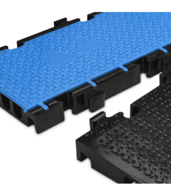 Defender Midi 5 2D module system for wheelchair ramp and wheelchair accessible transition - middle part blue lid