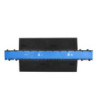Defender Midi 5 2D module system for wheelchair ramp and wheelchair accessible transition - middle part blue lid