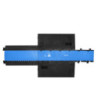 Defender Midi 5 2D module system for wheelchair ramp and wheelchair accessible transition - middle part blue lid