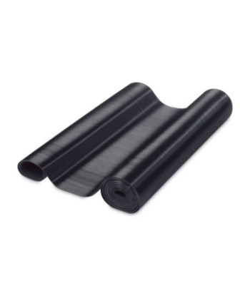 Fine Rib Rubber Mat Black 0.7 x 10 m