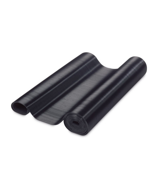 Fine Rib Rubber Mat Black 0.7 x 10 m