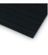 Fine Rib Rubber Mat Black 0.7 x 10 m