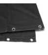 Stage molton B1 black with Eyelets burnished 3 x 4 m