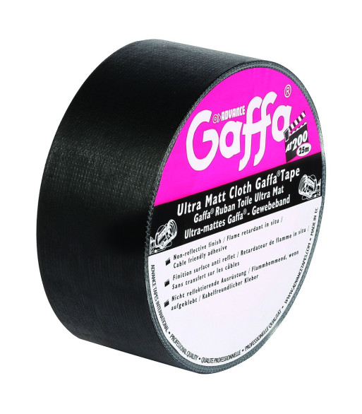 Gaffa dull black 50mm x 50m