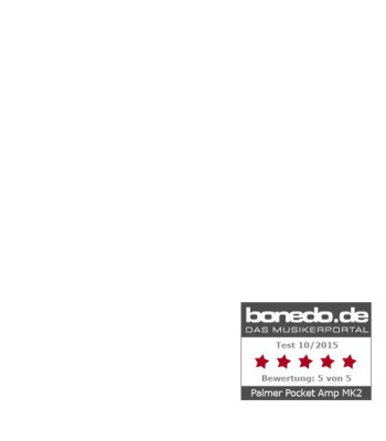 Palmer Portable Guitar Preamp