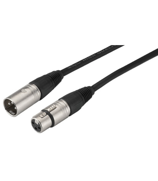 Audiokabel 6m sort - MECN-600/SW Monacor