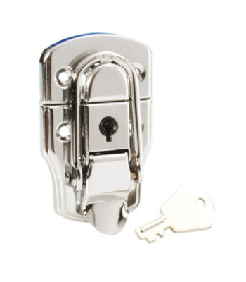 Drawbolt medium chrome-plated lockable