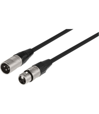 MONACOR XLR-kabel 50cm sort - MECR-50/SW