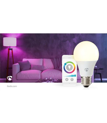 Nedis SmartLife WiFi E27 9W Fuld farve - Lyskilde
