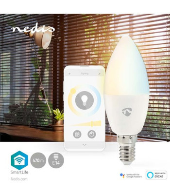 Nedis SmartLife WiFi E14 4.9 W hvid farve - Lyskilde