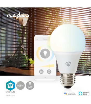 Nedis SmartLife WiFi E27 9W hvid farve - Lyskilde