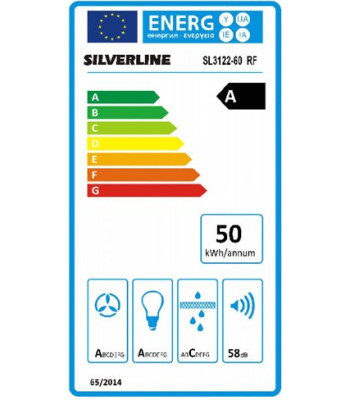 Silverline SL 3122-60 HV - Væghængt emhætte