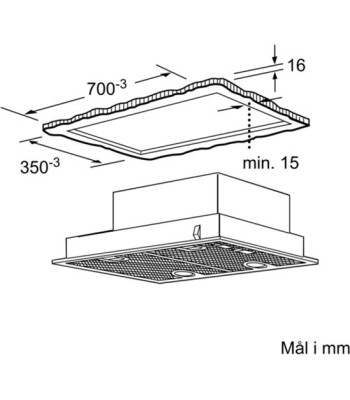 Siemens LB75565 - Skabsintegreret emhætte