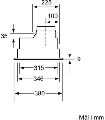 Siemens LB75565 - Skabsintegreret emhætte