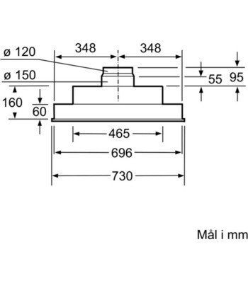 Siemens LB75565 - Skabsintegreret emhætte
