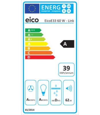 Eico 5819 EicoE33 60 W - Link - Skabsintegreret emhætte