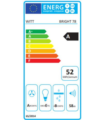 Witt Bright 78 W-2 - Skabsintegreret emhætte