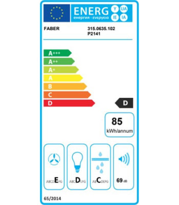 Eico 4598 Flexa NG W/X A60 - Skabsintegreret emhætte