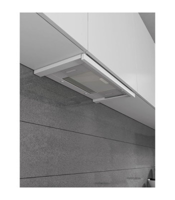 RørosHetta Slide 60 hvid/hvid - Skabsintegreret emhætte