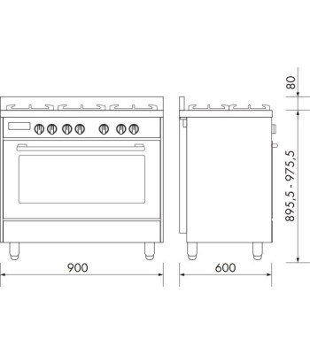 Gaskomfur - Witt WGC 906 SS