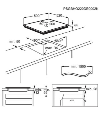 Electrolux HOI630MF - Induktionskogeplade