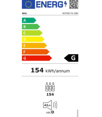 Witt WCF60172-2BG - Fritstående vinkøleskab