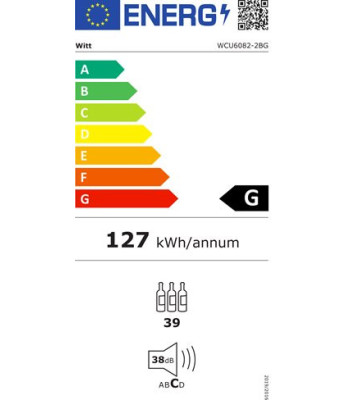 Witt WCU6082-2BG - Fritstående vinkøleskab