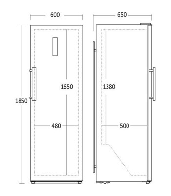 Scandomestic SKS 453 SJW - Fritstående køleskab