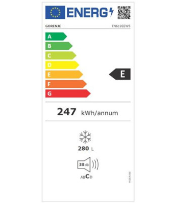 Gorenje FN619EEW5 - Fritstående fryseskab