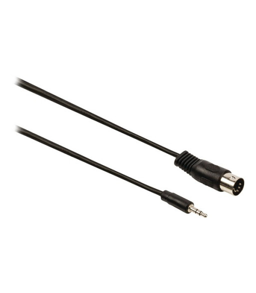 Audiokabel DIN 1 m Sort