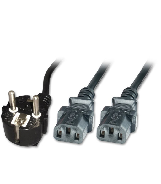 MicroConnect Power Y-Cord IEC320 - sort