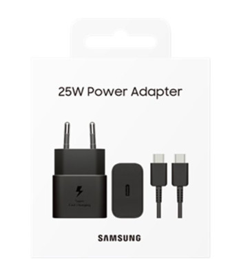 Samsung 25W USB-C GaN Fast Charger inkl. 1 m. kabel - Black
