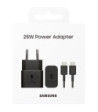Samsung 25W USB-C GaN Fast Charger inkl. 1 m. kabel - Black